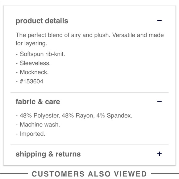 Gap Softspun Sleeveless Mock Neck - Picture 2 of 5